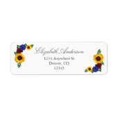 ひまわりバラフローラアドレス ラベル (正面)