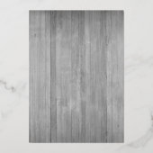 ひまわりバラ秋フローラウッドブライダルシャワー 箔招待状 (裏面)