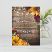 ひまわりバラ素朴卒業会 招待状 (スタンド正面)