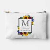 ひまわりバラ結婚フローラ アクセサリーポーチ (正面)