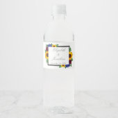 ひまわりバラ結婚フローラ ペットボトルラベル (正面)