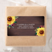 ひまわりバーガンディバラウッド結婚ズ ラベル (インサイチュ)