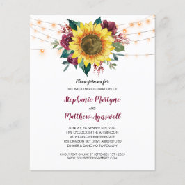 ひまわりバーガンディバラライツバジェット結婚ズ