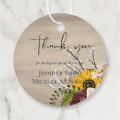 ひまわりバーガンディマルサラ安結婚価予算 フェイバータグ (正面)