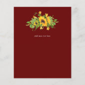 ひまわりバーガン結婚ディありがとう (裏面)