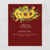 ひまわりバーガン結婚ディありがとう (正面)