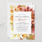 ひまわりバーチャルブライダルシャワーブルゴーニュフローラ 招待状 (正面)