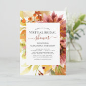ひまわりバーチャルブライダルシャワーブルゴーニュフローラ 招待状 (スタンド正面)