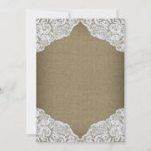 ひまわりバーラップレースブライダルシャワー招待状 招待状 (裏面)