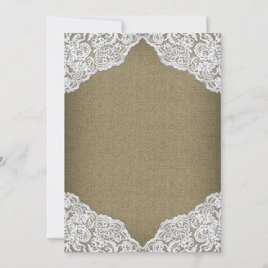 ひまわりバーラップレースブライダルシャワー招待状 招待状 (裏面)