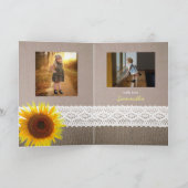 ひまわりバーラップ、聖なる聖餐会の開催 カード (内部)