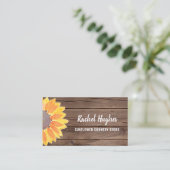 ひまわりバーンドウッド名刺 名刺 (スタンド正面)