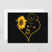 ひまわりパグの母とパグママの日 ポストカード (正面/裏面)