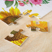 ひまわりパズルピンクエレファントフローラ ジグソーパズル (側面)