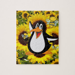 ひまわりパズルペンギン(昆虫)マルハナバチ ジグソーパズル