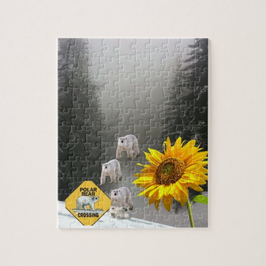 ひまわりパズルポーラベアフローラ ジグソーパズル (縦)