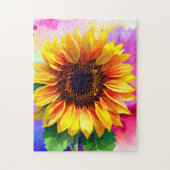 ひまわりパズル鮮やか- Joyの開花 ジグソーパズル (縦)