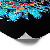 ひまわりパズル4月We衣服ブルーオティスアワル ポスター (角)