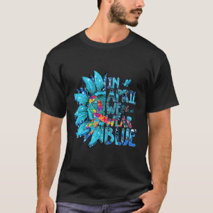 ひまわりパズル4月We衣服ブルーオティスアワル Tシャツ