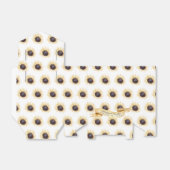 ひまわりパタパーソナライズされたン結婚またはシャワー フェイバーボックス (折り畳みなし)