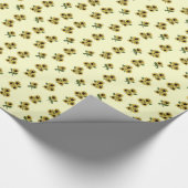 ひまわりパターン（の模様が）あるラッピングペーパー ラッピングペーパー (角)