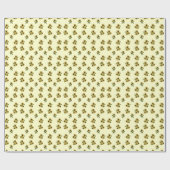 ひまわりパターン（の模様が）あるラッピングペーパー ラッピングペーパー (フラット)