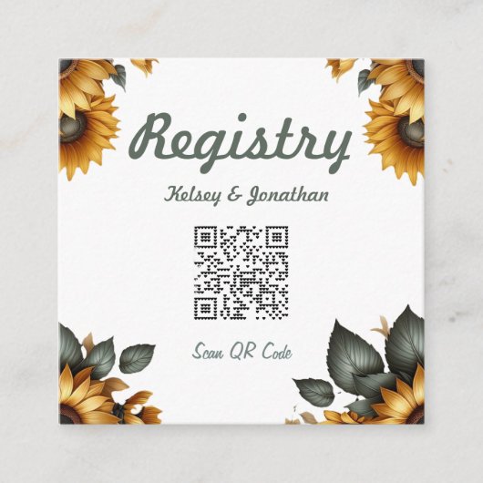 ひまわりパッチインサート エンクロージャーカード (正面)