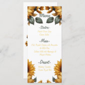 ひまわりパッチメニュー メニュー (正面/裏面)