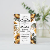 ひまわりパッチ招待状 ポストカード (スタンド正面)