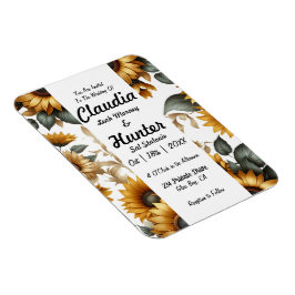 ひまわりパッチ招待状 マグネット