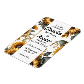 ひまわりパッチ招待状 マグネット (左側)