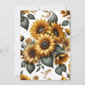 ひまわりパッチ招待状 招待状 (裏面)