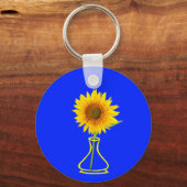 ひまわりパワーヒマワリと花瓶 キーホルダー (裏面)