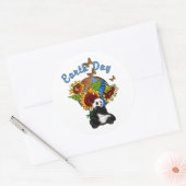 ひまわりパンダの大地 ラウンドシール (封筒)