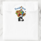 ひまわりパンダの大地 ラウンドシール (バッグ)