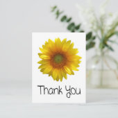 ひまわりパーソナライズされたあいさつ葉書 ポストカード (スタンド正面)