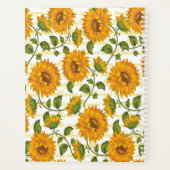 ひまわりパーソナライズされたと文字 プランナー手帳 (裏面)