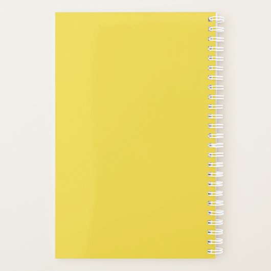 ひまわりパーソナライズされたと蝶 プランナー手帳 (裏面)