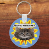 ひまわりパーソナライズされたのキーチェーンを私に着ける? キーホルダー (正面)