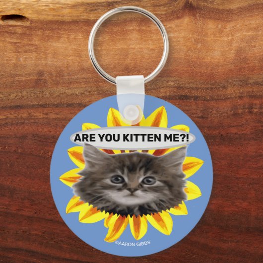 ひまわりパーソナライズされたのキーチェーンを私に着ける? キーホルダー (正面)