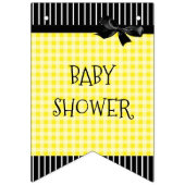 ひまわりパーソナライズされたのベビーシャワーバナー バンティングフラッグ (第2の旗)