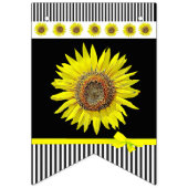 ひまわりパーソナライズされたのベビーシャワーバナー バンティングフラッグ (第3の旗)