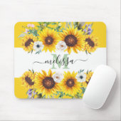 ひまわりパーソナライズされたのマウスパッド マウスパッド (マウス)