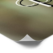 ひまわりパーソナライズされたの写真と引用文 ポスター (角)