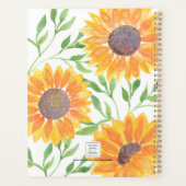 ひまわりパーソナライズされたの家族の食事 プランナー手帳 (裏面)