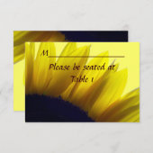 ひまわりパーソナライズされたの結婚婚約場所 招待状 (正面/裏面)