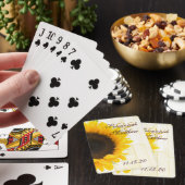 ひまわりパーソナライズされたの遊カード トランプ (インサイチュ)