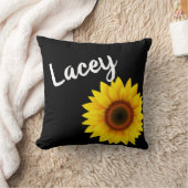 ひまわりパーソナライズされたホームデコール クッション (ブランケット)