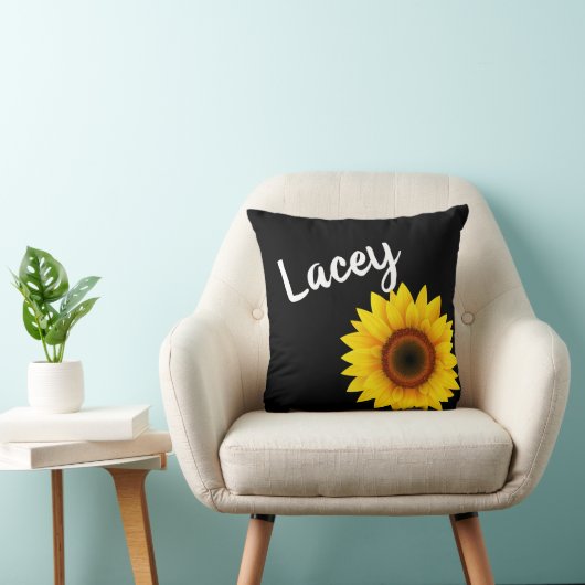 ひまわりパーソナライズされたホームデコール クッション (椅子)