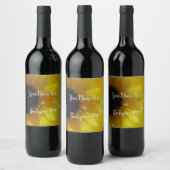 ひまわりパーソナライズされたボトルラベル ワインラベル (ボトル)